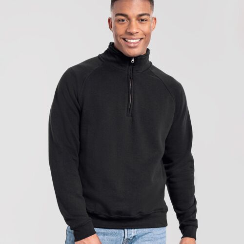 Iconic premium zip-neck sweat Thumbnail