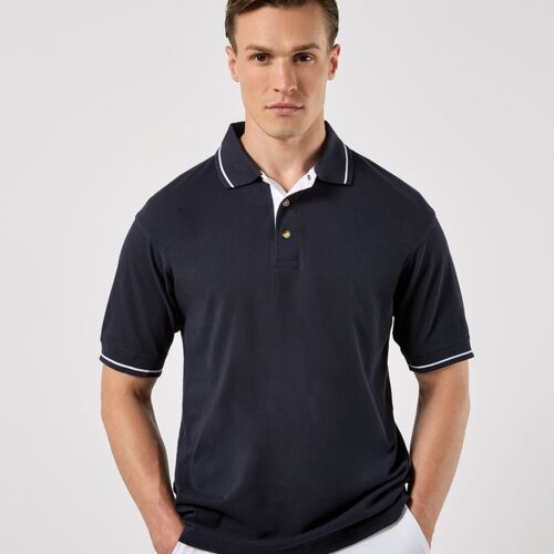 Kustom Kit St Mellion Tipped Cotton Piqué Polo Shirt Thumbnail