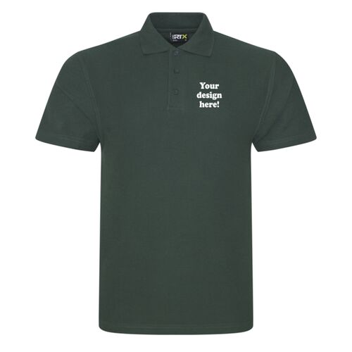 Polo shirt Bottle Green - Left chest embroidery Thumbnail