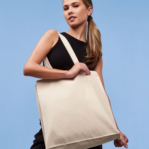 Recycled premium canvas spacious shopper Thumbnail